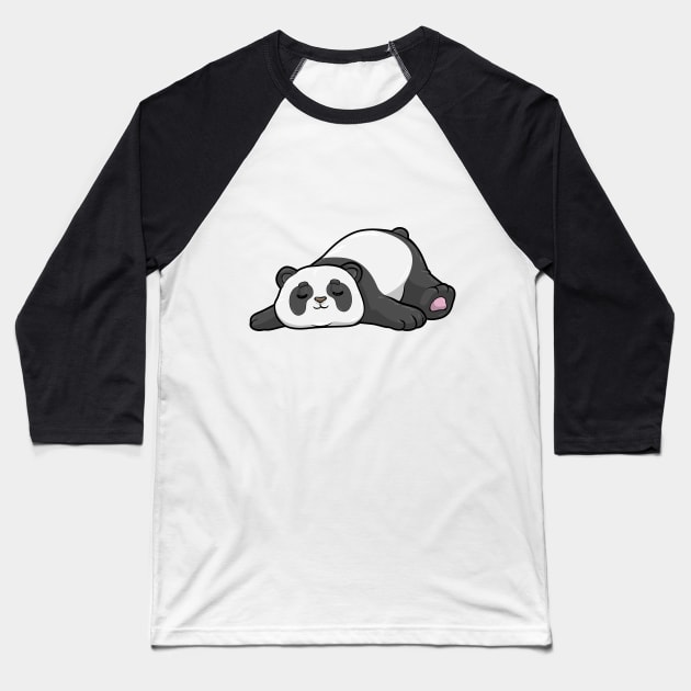 Panda at sleeping Baseball T-Shirt by Markus Schnabel